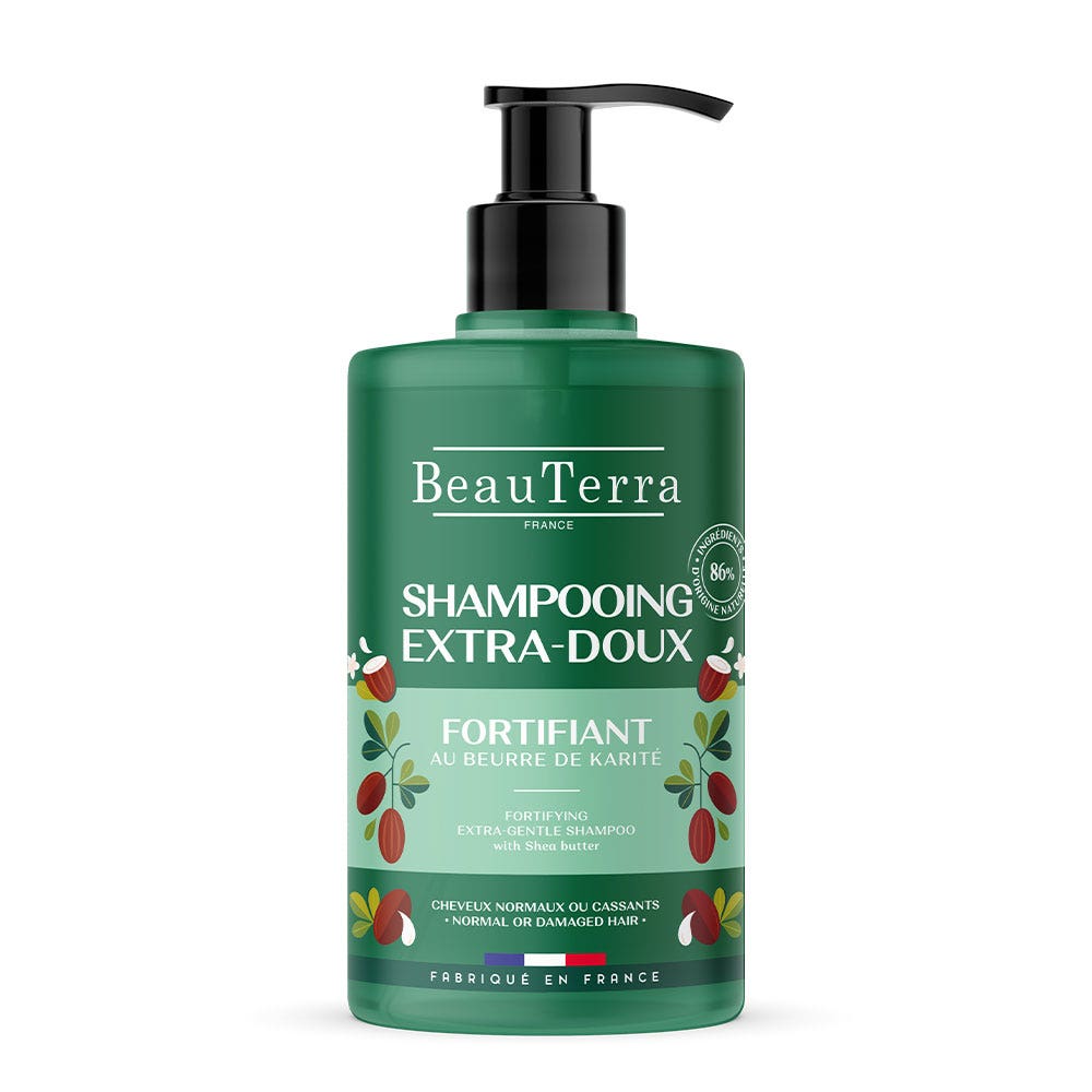 Beauterra Shampooing Le Fortifiant Extra Doux Cheveux Normaux ou Cassants 750ml