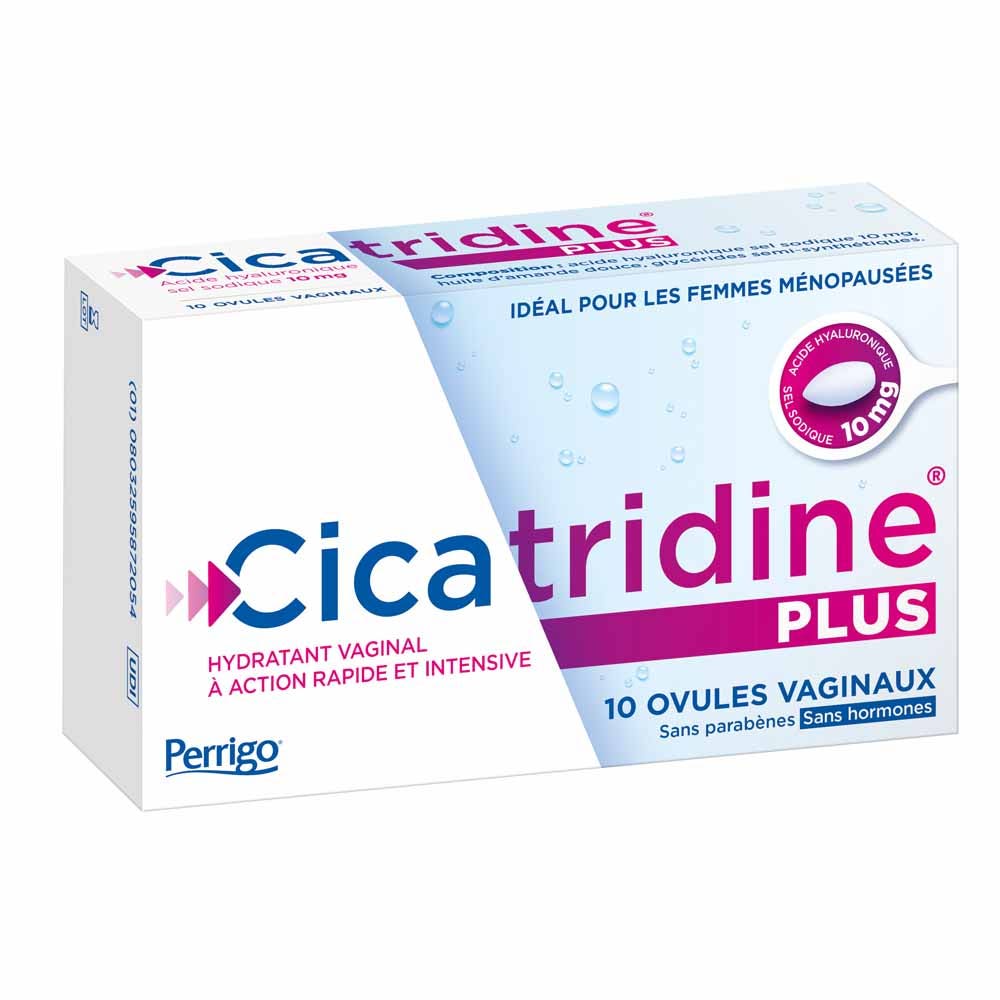 Cicatridine Plus Ovules Vaginaux Hydratant Action Rapide x10