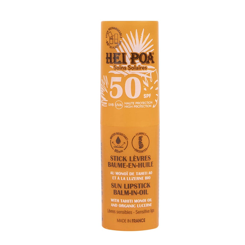 Hei Poa Soins Solaires Stick Lèvres Solaire SPF50+ 4g