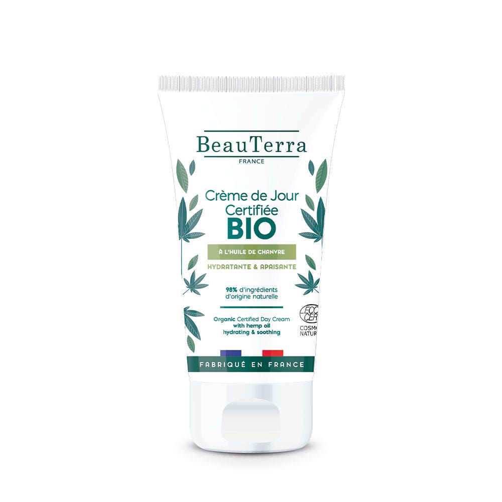 Beauterra Crème de Jour A l'Huile de Chanvre Bio 50ml