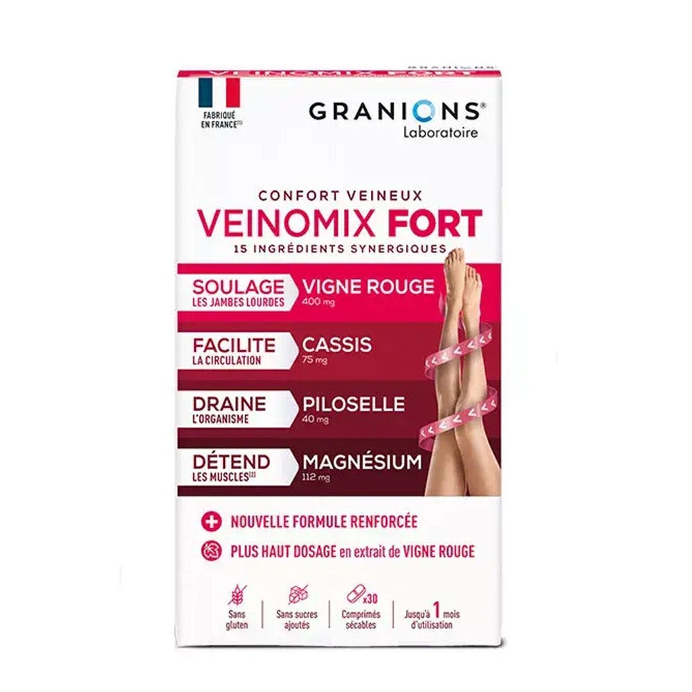Granions Veinomix Fort Confort veineux 30 gélules