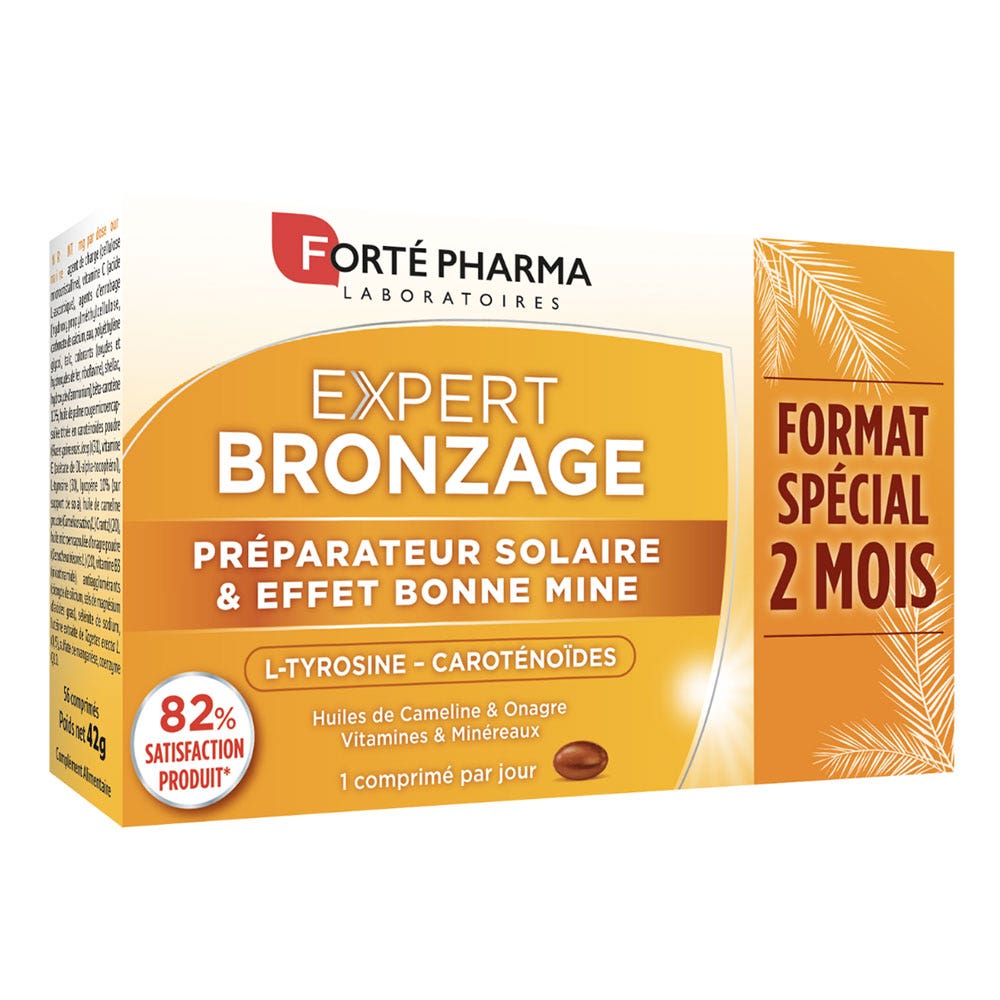 Forté Pharma Expert Solaire Expert Bronzage Programme Préparateur solaire 56 comprimés