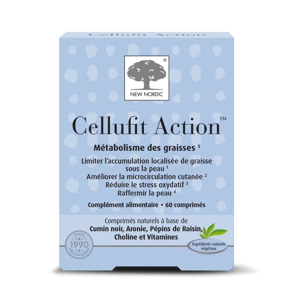New Nordic Skin Care Cellufit Action 60 Comprimes