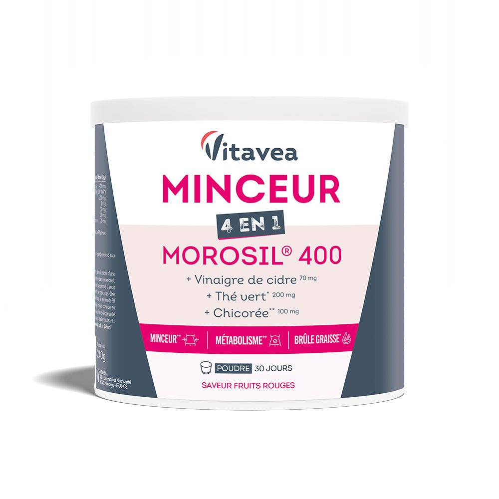 Vitavea Santé Morosil 400 Minceur 4 en 1 Saveur fruits rouges 240g