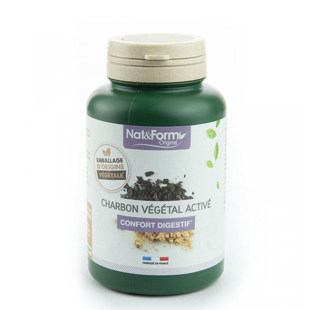 Nat&Form Charbon Végétal Activé 120 Gélules