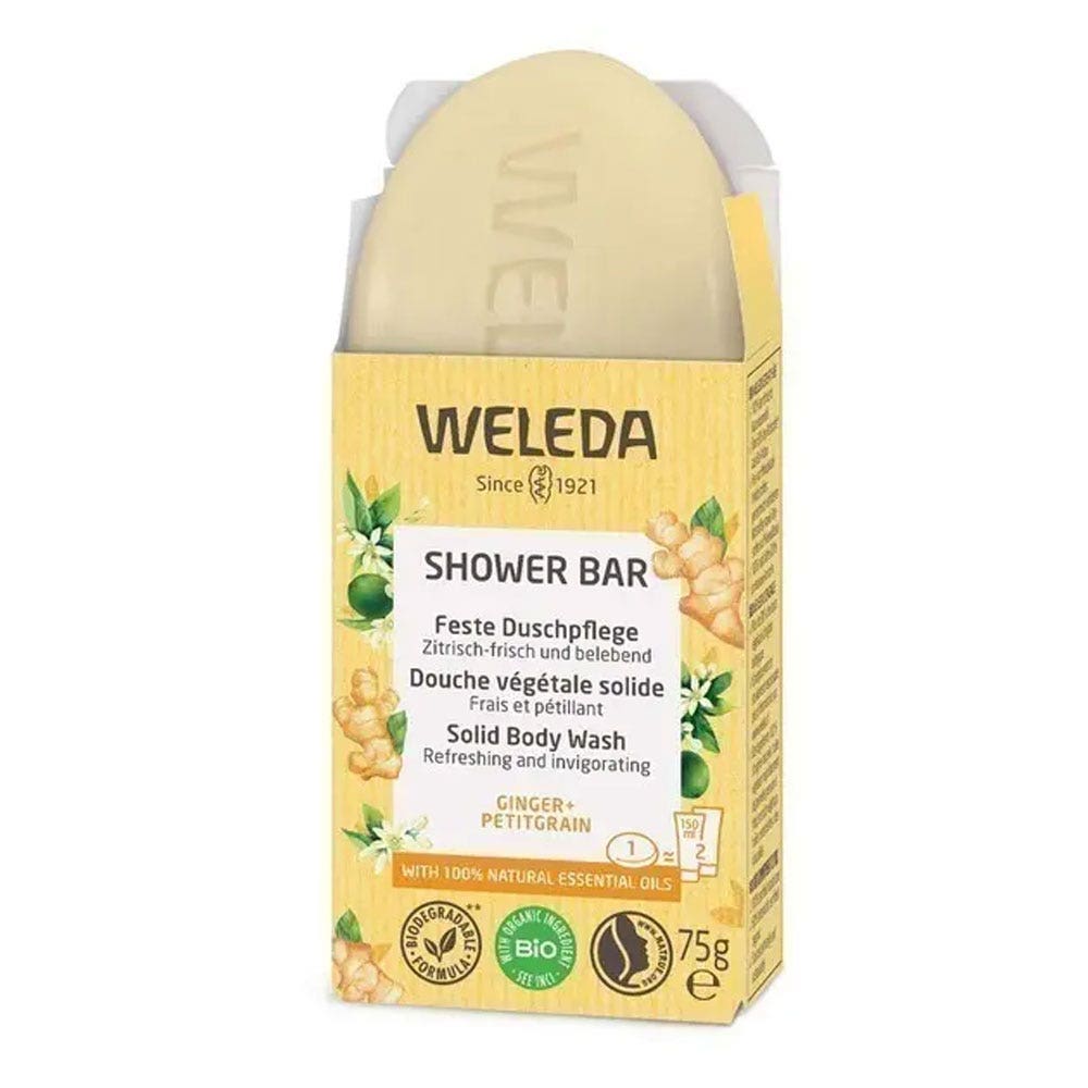 Weleda Douche végétale solide Gingembre + Petitgrain 75g