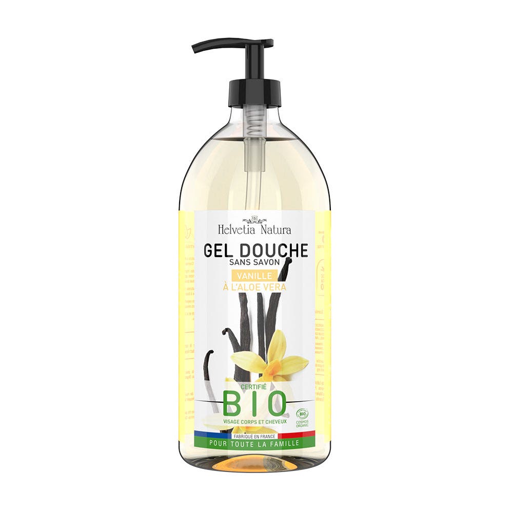 Helvetia Natura Gel Douche Aloe vera Bio 1L
