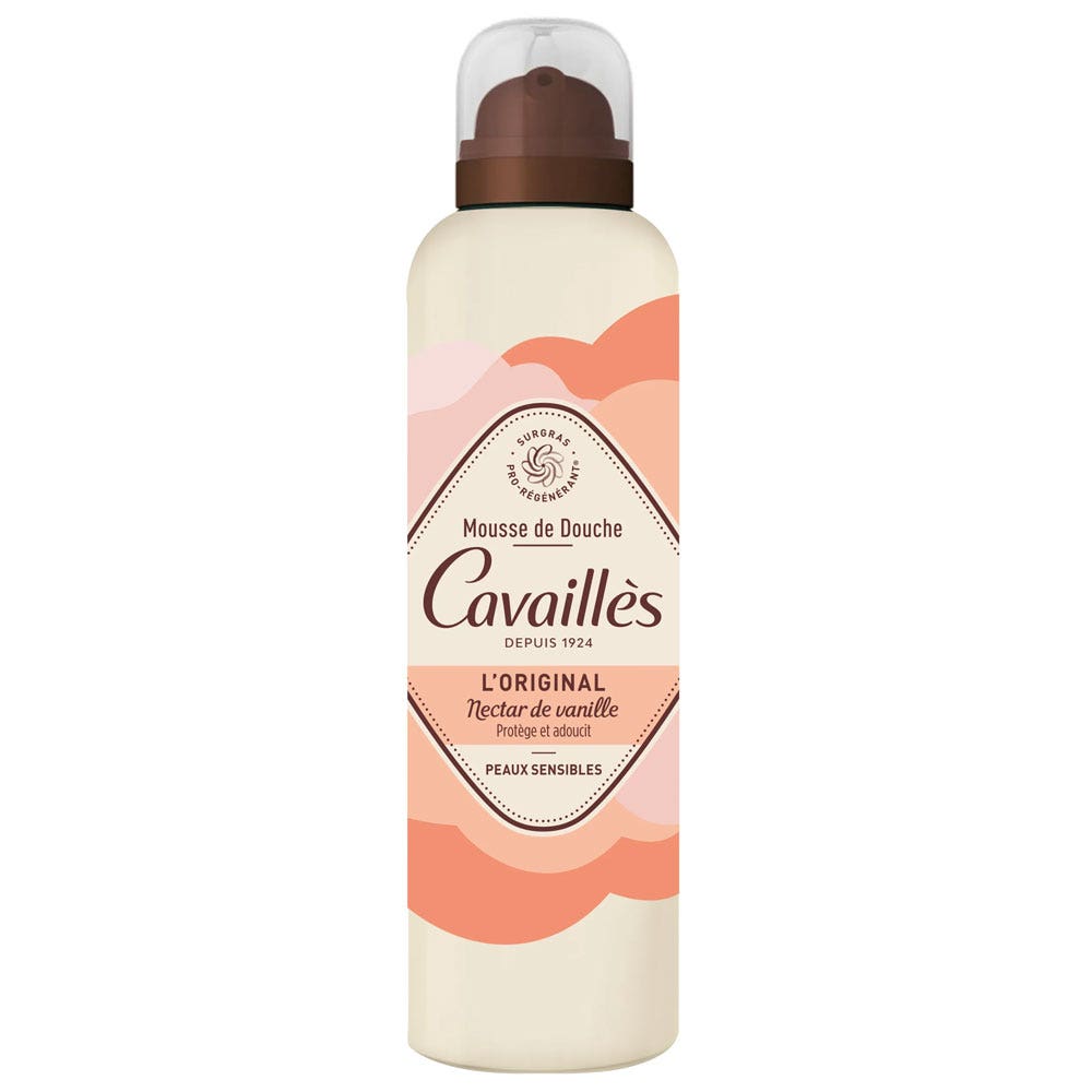 Cavaillès Surgras Pro-Régénérant Mousse de Douche Nectar De Vanille 200ml