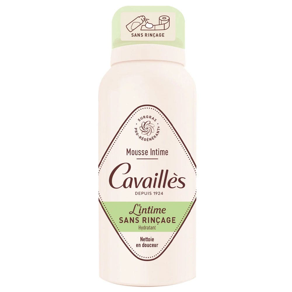 Cavaillès Surgras Pro-Régénérant Mousse Intime Sans Rinçage Hydratante 100ml