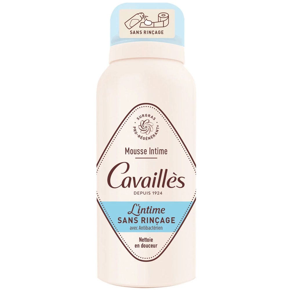 Cavaillès Surgras Pro-Régénérant Mousse Intime Sans Rinçage Antibactérien 100ml