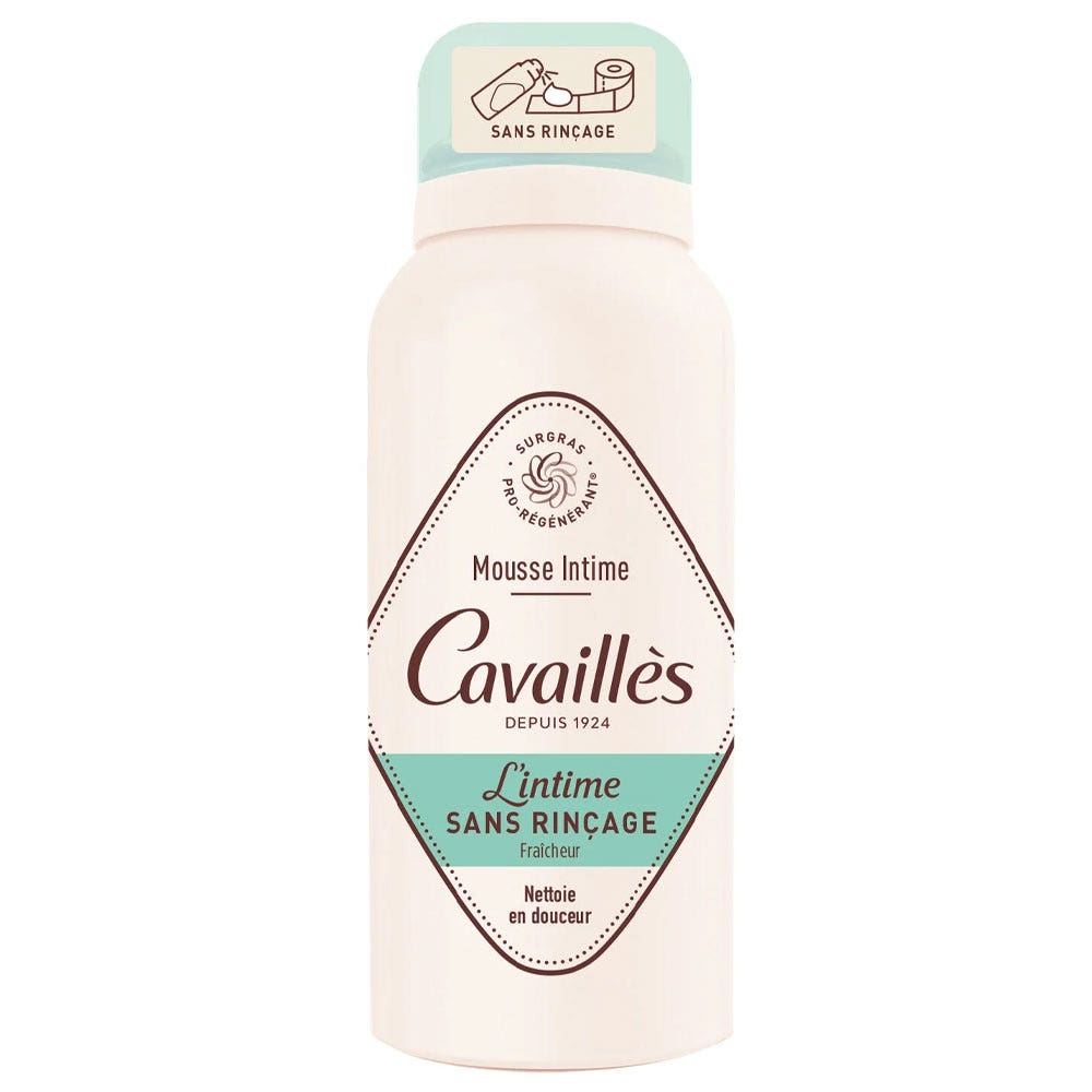Cavaillès Surgras Pro-Régénérant Mousse Intime Sans Rinçage Fraîcheur 100ml