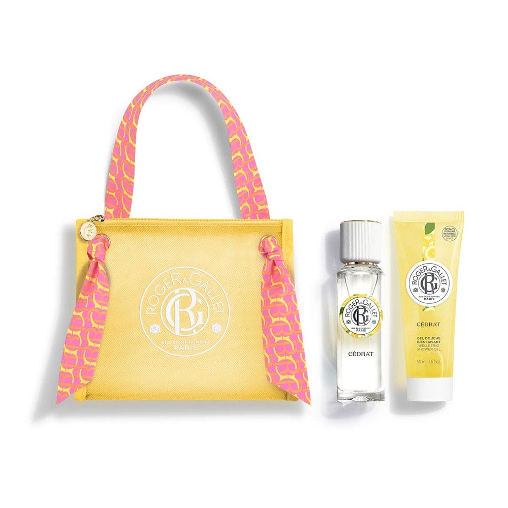 Roger & Gallet Cédrat Coffret Trousse Eau Parfum Bienfaisante Cédrat