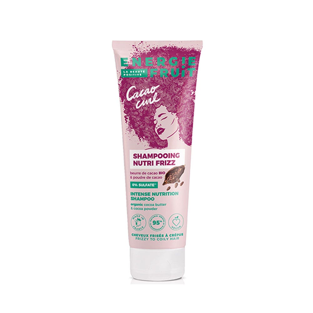 Energie Fruit Shampooing Nutri Frizz Poudre et Beurre de Cacao Bio 250ml