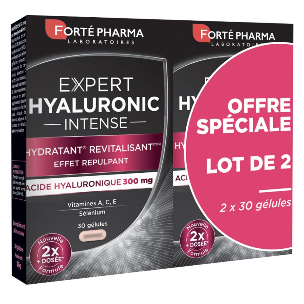 Forté Pharma Expert Beauté Acide Hyaluronique Hyaluronic Intense 2x30 gélules