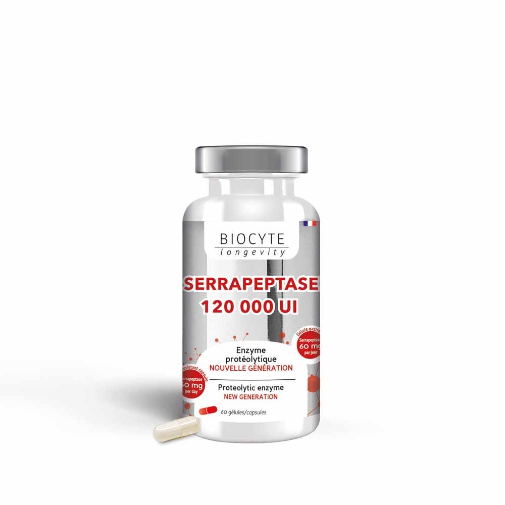 Biocyte Longevity Serrapeptase x60 gélules