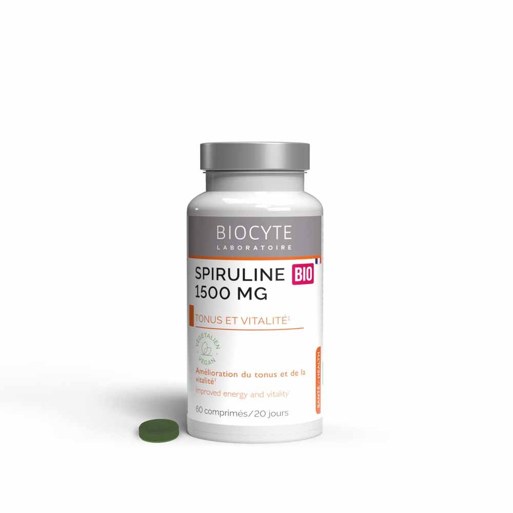 Biocyte Santé Spiruline 1500mg BIO 60 comprimés