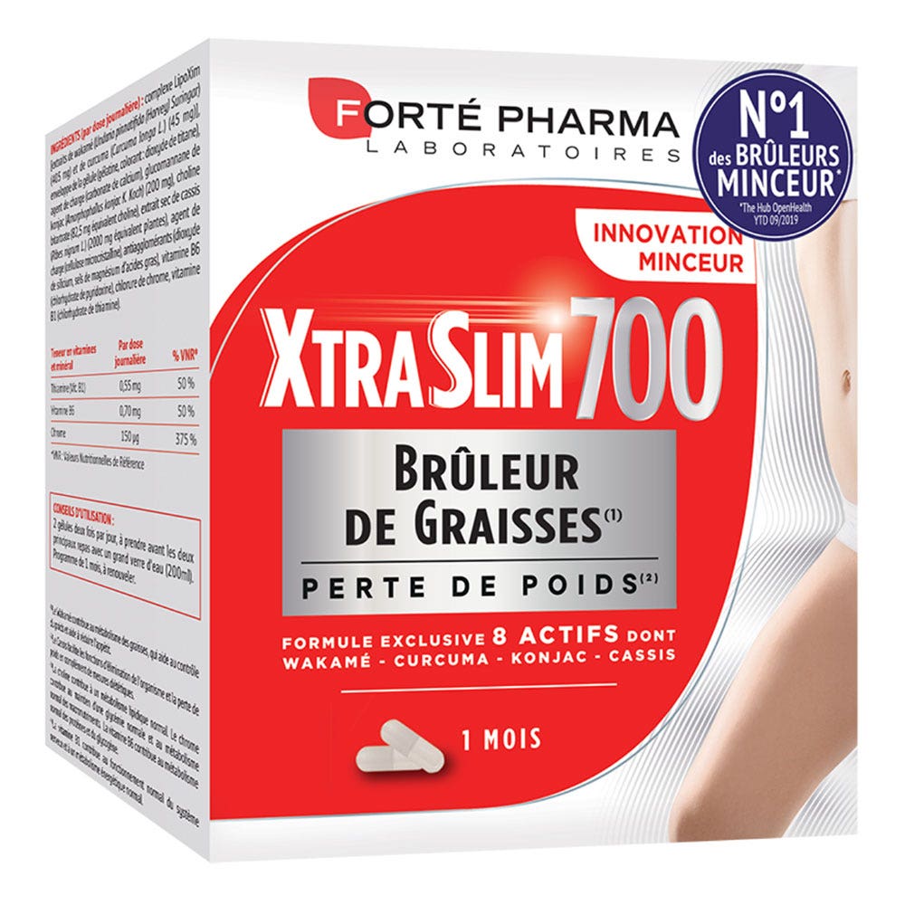 Forté Pharma XtraSlim Brûleur de graisses Perte de poids 8 Actifs 120 comprimés
