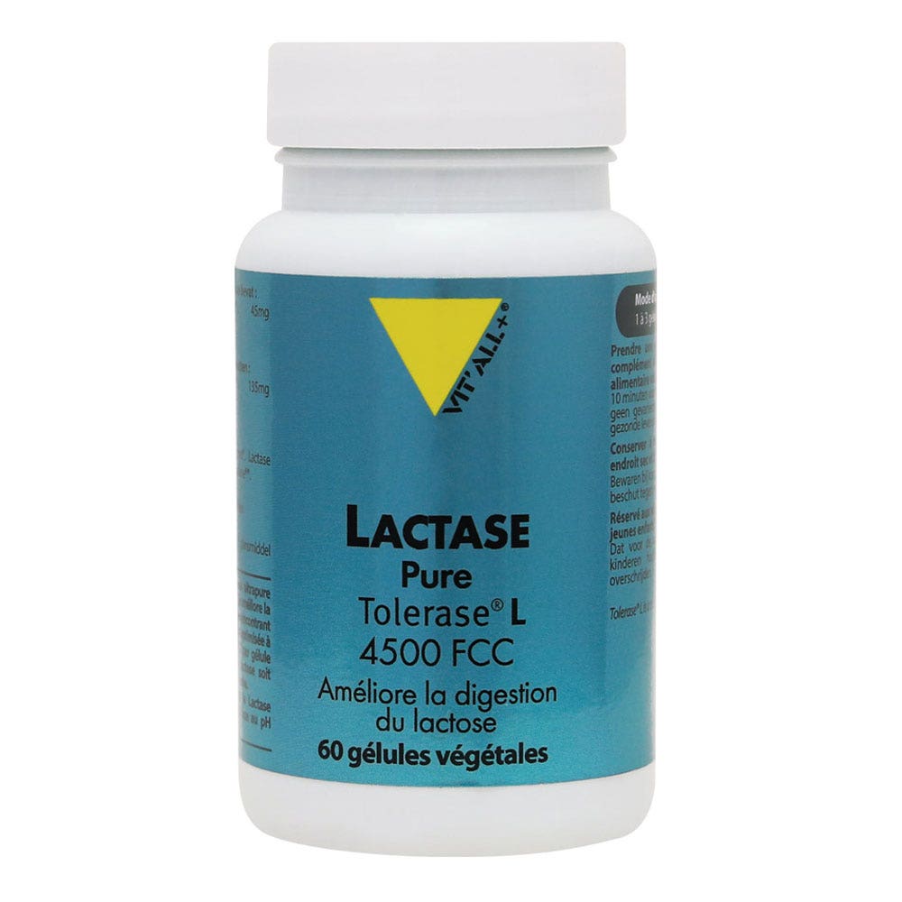 Vit'All+ Lactase Pure Tolerase® L 60 gélules