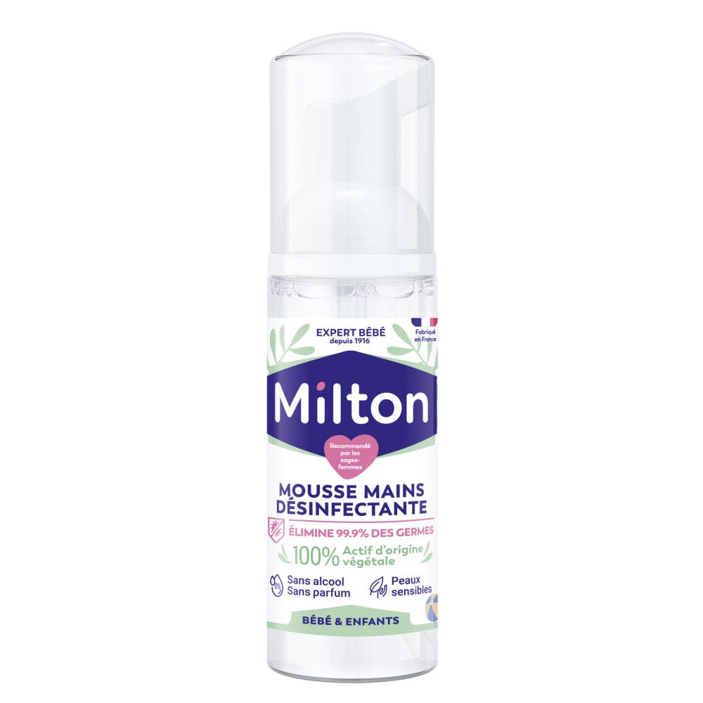 Milton Mousse mains désinfectante Mains 50ml