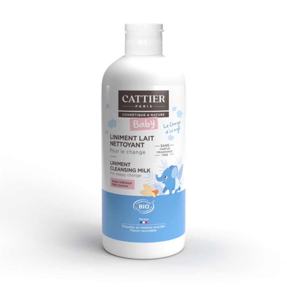Cattier Baby Liniment Lait Nettoyant pour le Change Bio 200ml