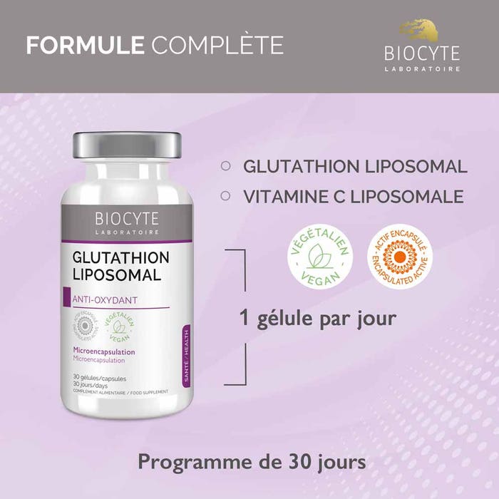 Biocyte Glutathion Liposomal 30 Gelules