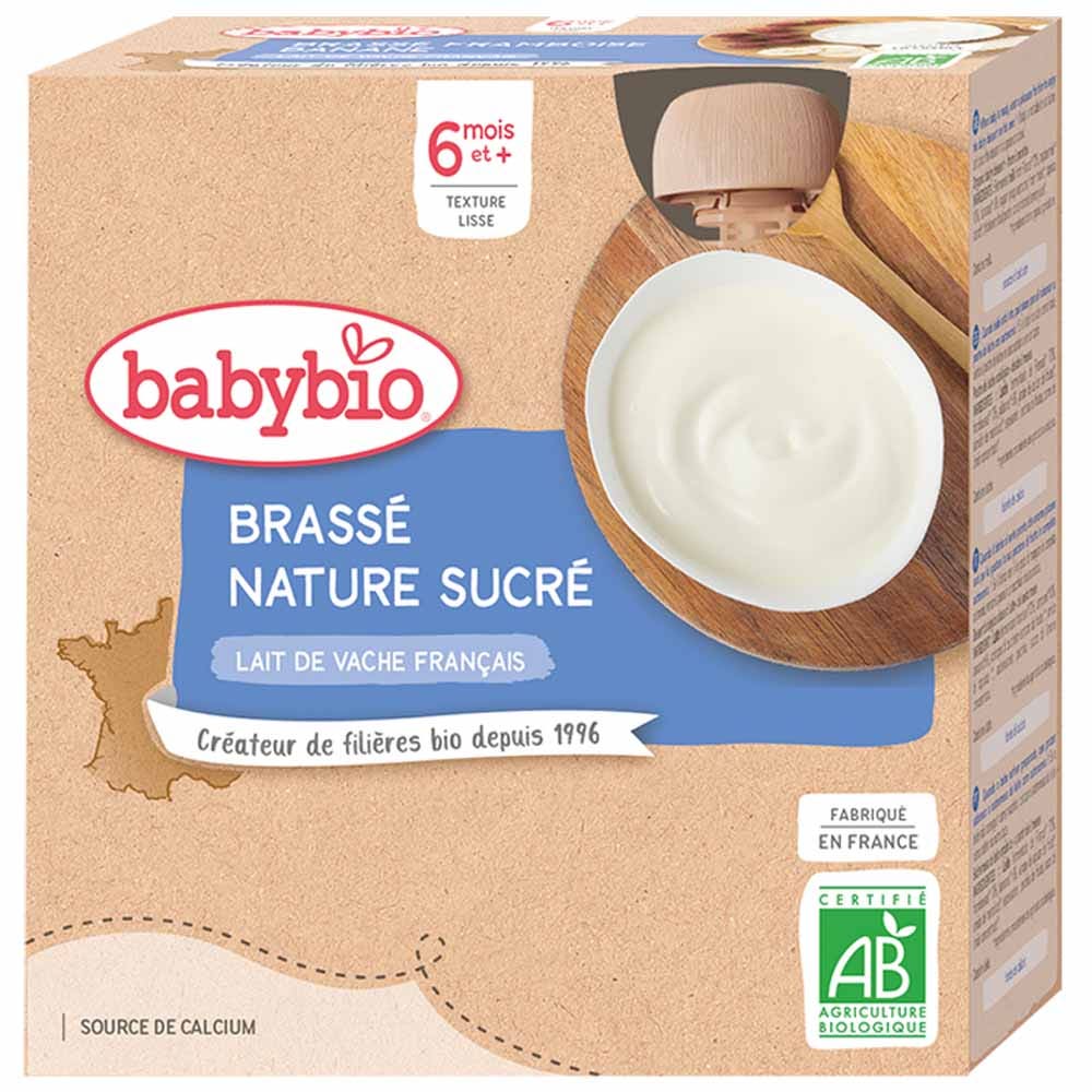 Babybio Gourde Brasse Bio Des 8 Mois 4x85g