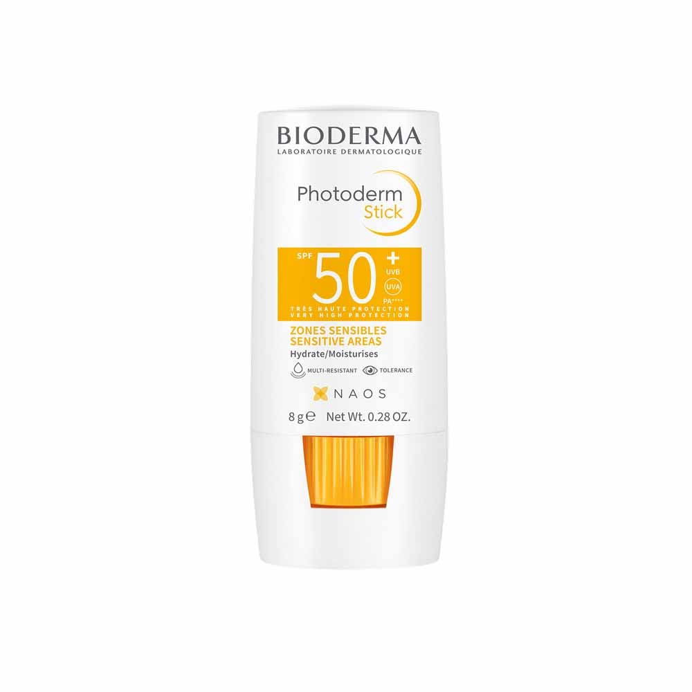 Bioderma Photoderm Stick SPF50+ Hydrate et adapté aux zones sensibles 8g
