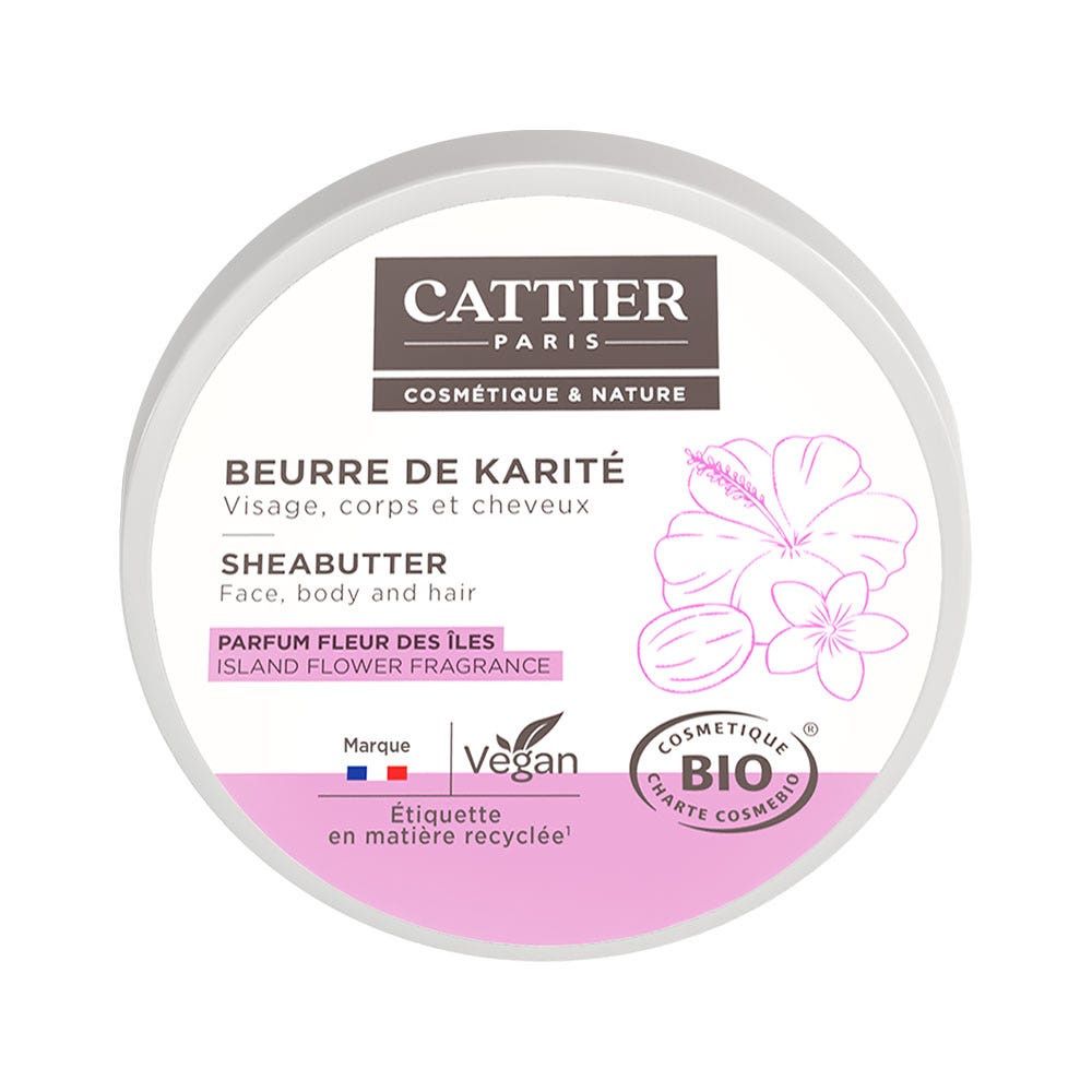 Cattier Beurre De Karite Fleurs Des Iles Bio 100g