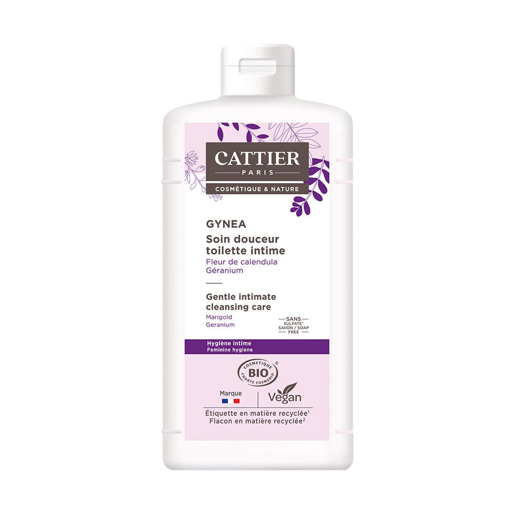 Cattier Gynea Gel Soin Douceur Intime Fleur De Candula Et Geranium Bio 200ml