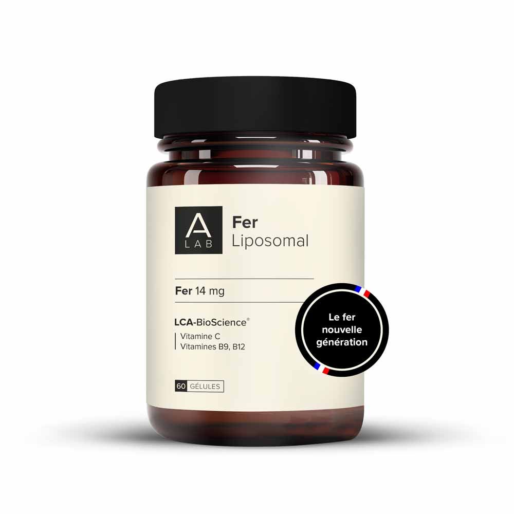 A-LAB Fer Liposomal 14mg Anti-Fatigue Immunité Carence Energie 60 gélules