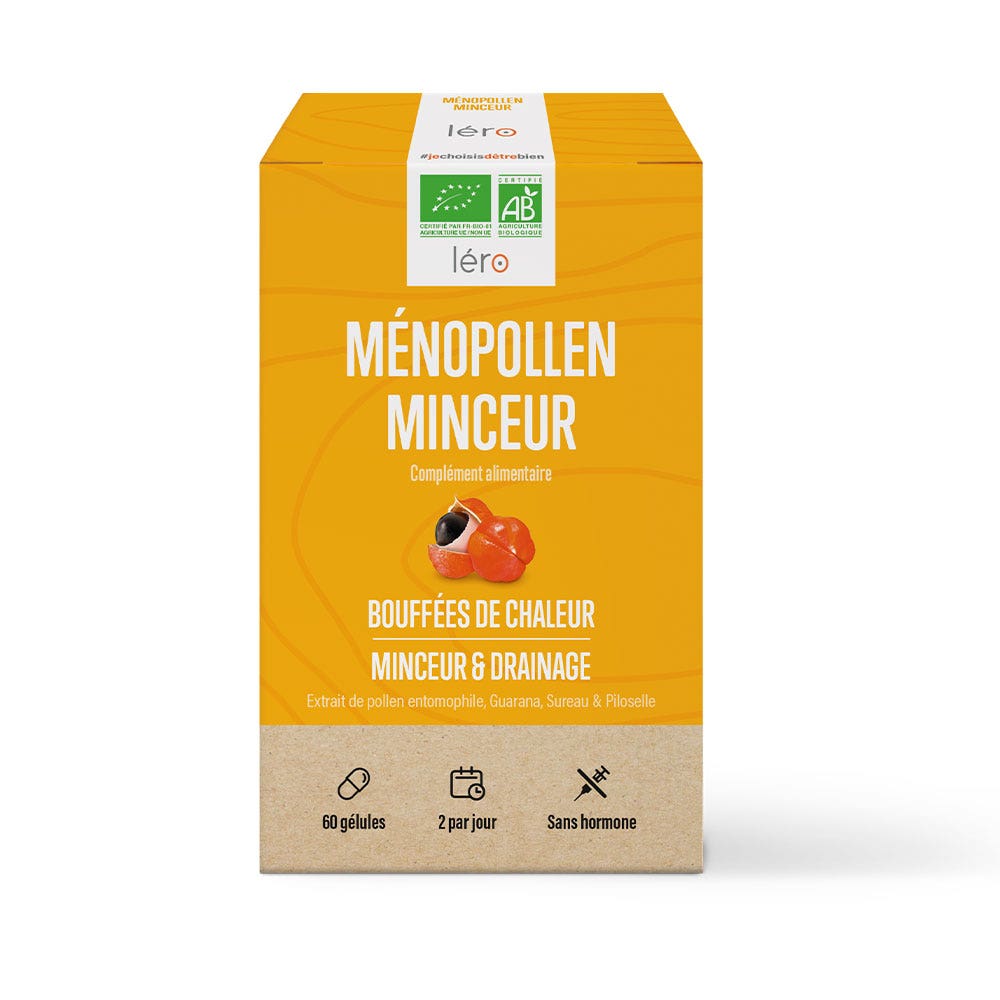 Lero Menopollen Minceur & Bouffées de Chaleur Bio 60 gélules