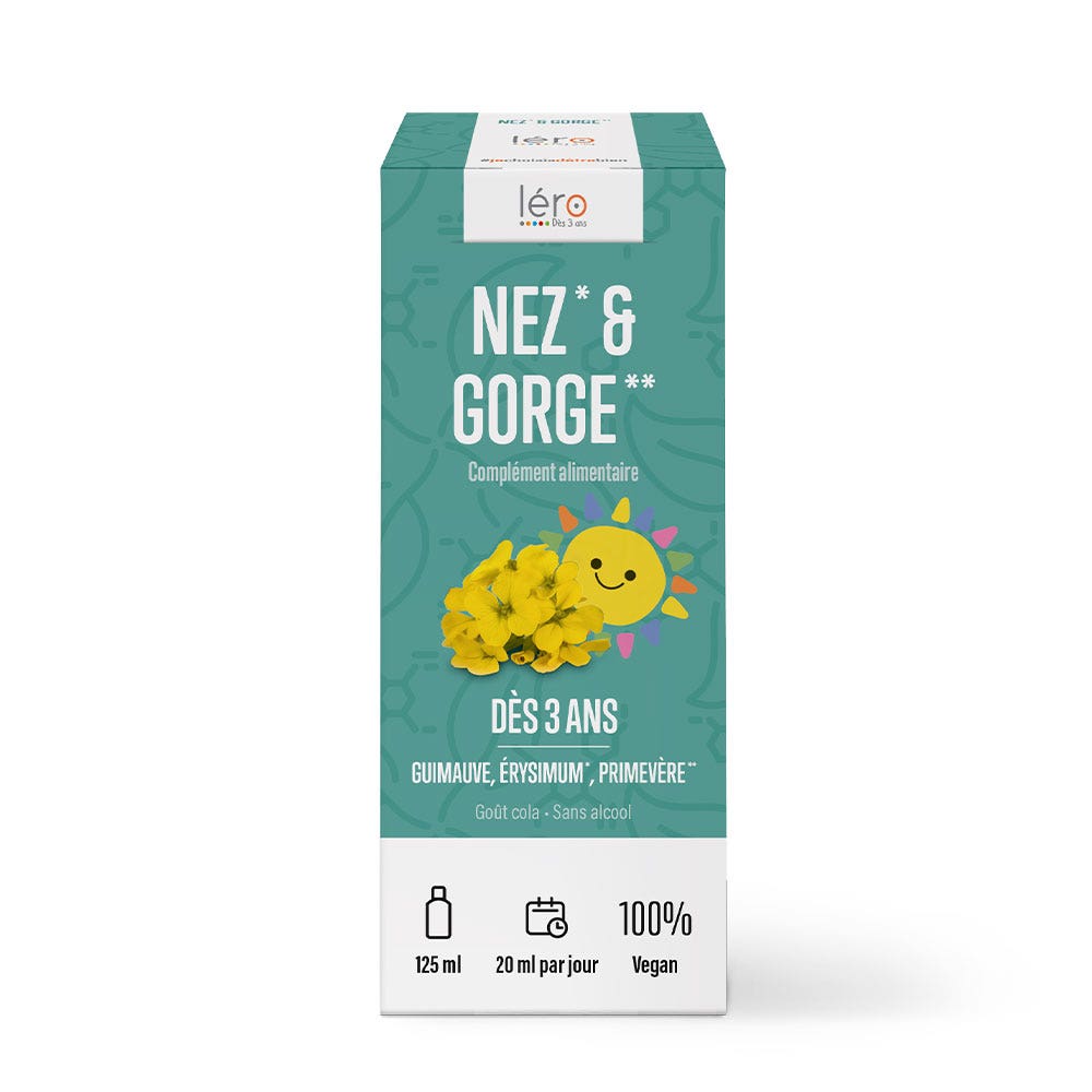 Lero Sirop Nez Gorge Gout Cola 125ml