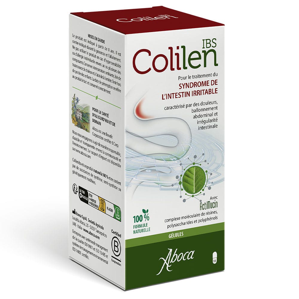Aboca Gastro-intestinale Colilen Ibs Traitement du Syndrome de l'Intestin Irritable 96 Gelules