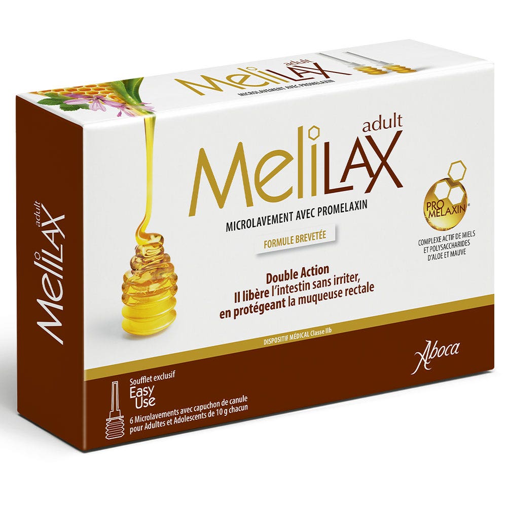 Aboca Gastro-intestinale Melilax Adult Microlavements 6 Sachets x10g