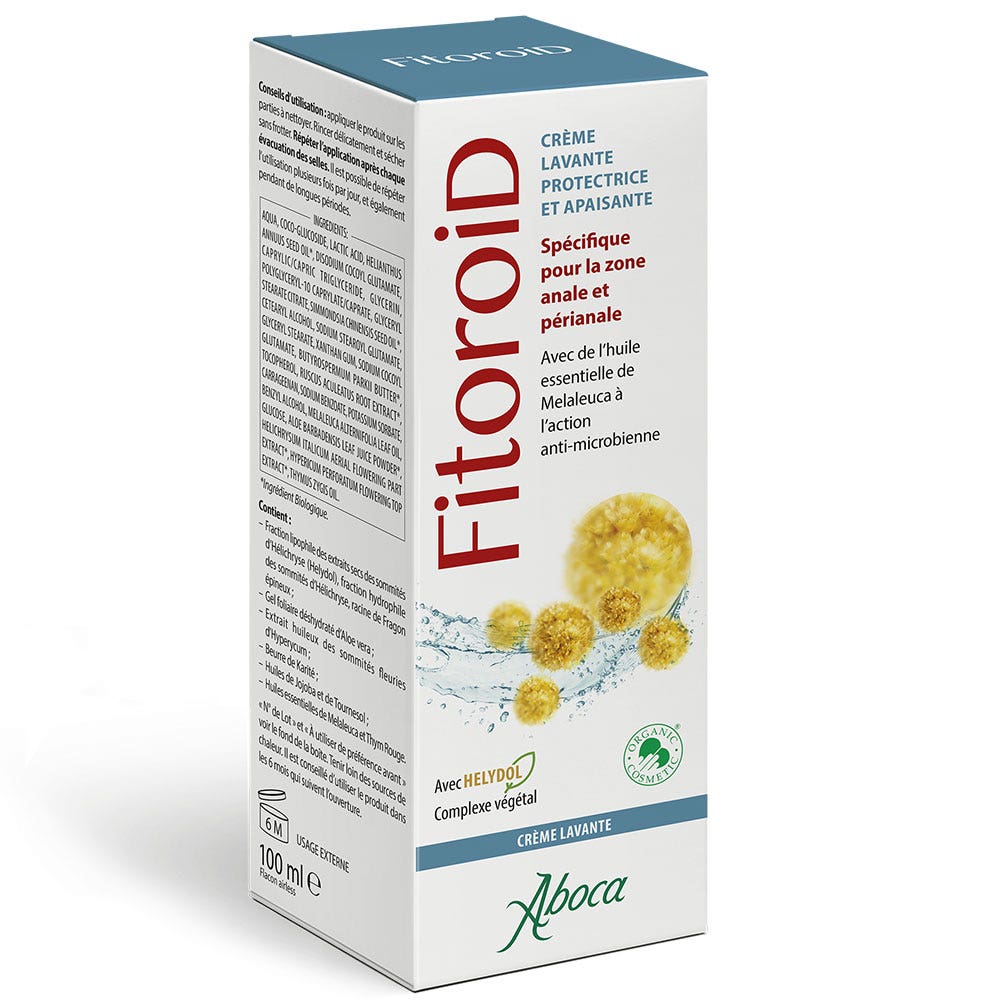 Aboca Gastro-intestinale Fitoroid Crème Lavante Protectrice Et Apaisante Troubles Hémorroidaires 100ml