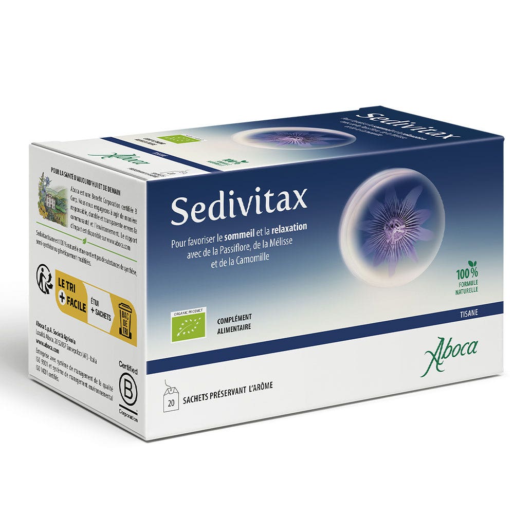 Aboca Sommeil Sedivitax Tisane Trouble du Sommeil & Relaxation x20 sachets