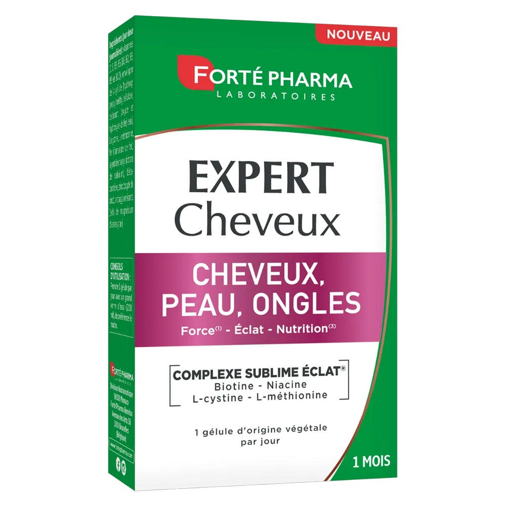 Forté Pharma Expert Cheveux Peau & Ongles Vitamine B6 Zinc 30 gélules