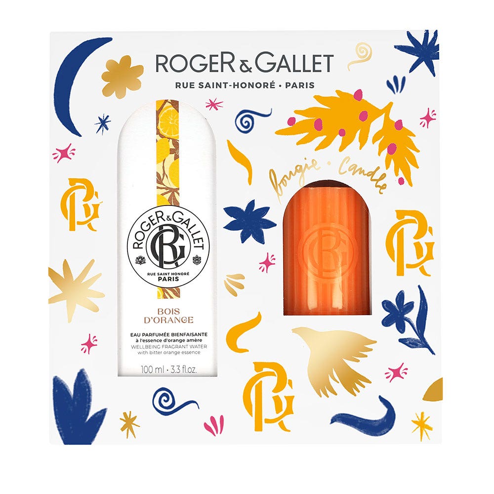 Roger & Gallet Bois D'Orange Coffret Eau Bienfaisante 100ml + Bougie Parfumée