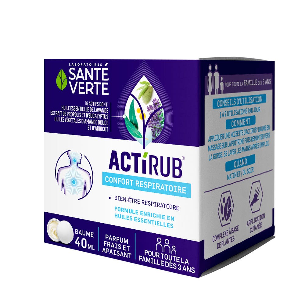 Sante Verte ActiRub Baume Pectoral Enfant Dès 3 Ans 40ml