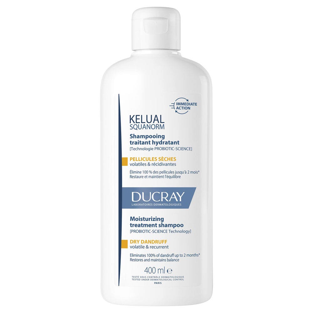 Ducray Kelual Squanorm Shampooing Traitant Pellicules Sèches 400ml