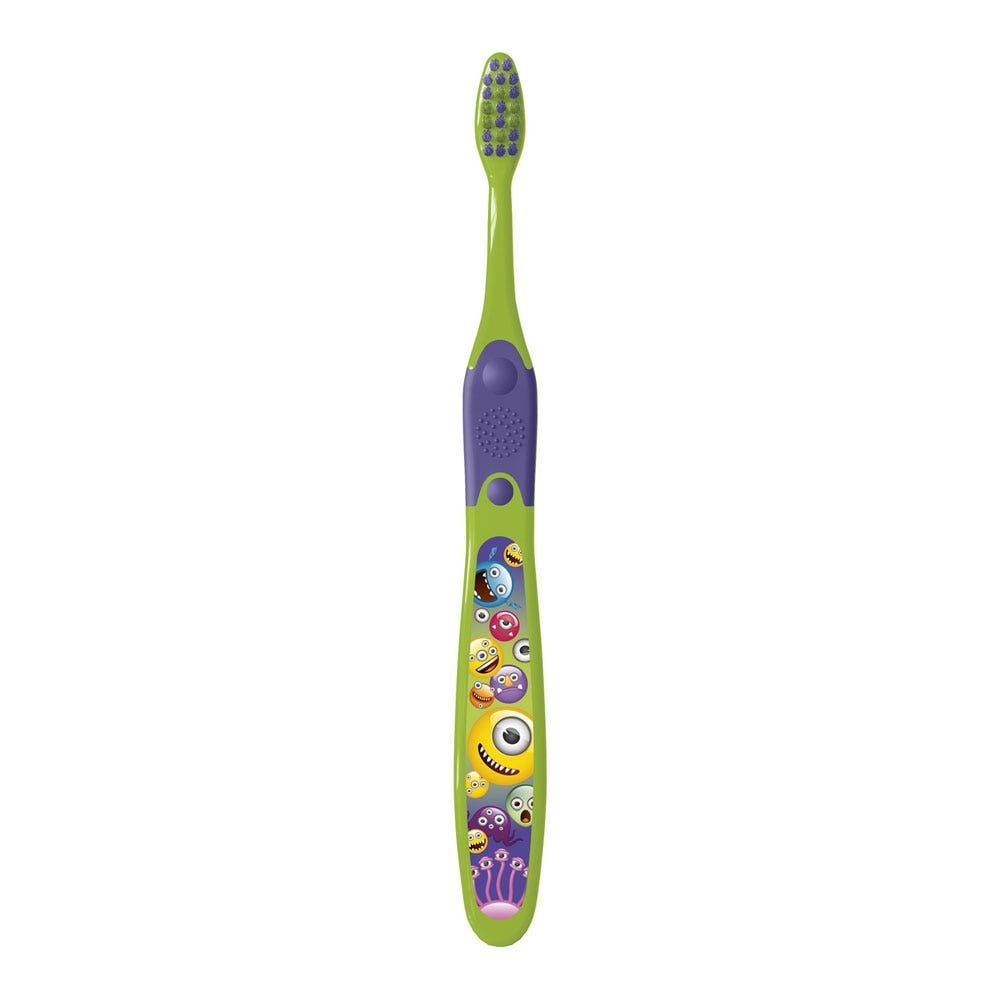 Elgydium Brosse à Dents Kids Emoji Monster Edition Limitée 2/6 ans