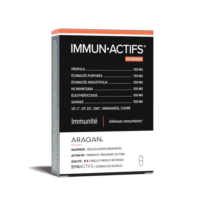 Aragan Synactifs ImmunActifs Immunité 30 Gélules - Easypara