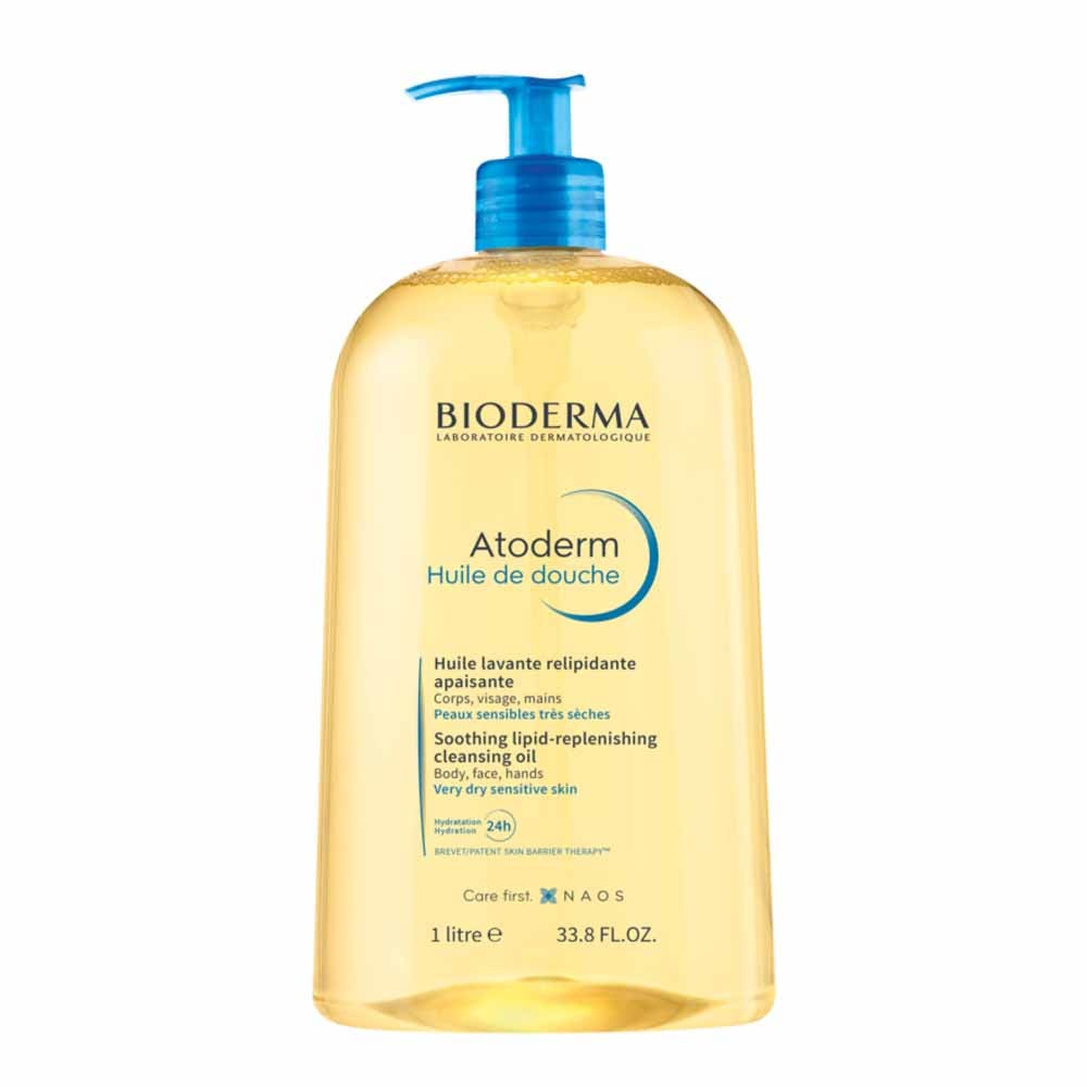 Bioderma Atoderm Huile de Douche Peaux Très Sèches À Irritées 1L