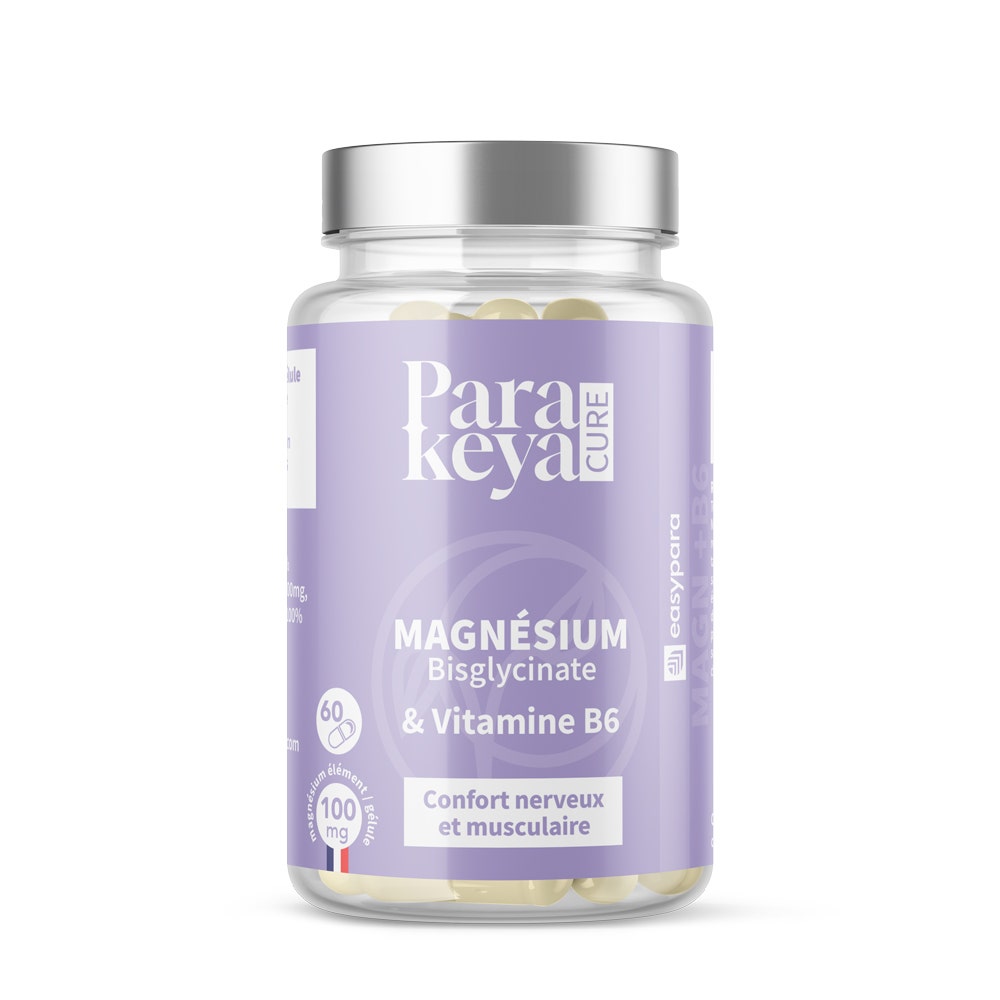 Parakeya par Easypara Confort Nerveux & Musculaire Magnésium bisglycinate & vitamine B6
