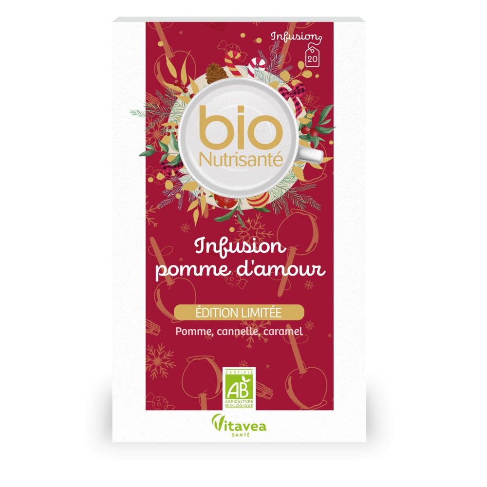 Vitavea Santé BioNutrisanté Infusion bio Pomme D'amour 20 sachets