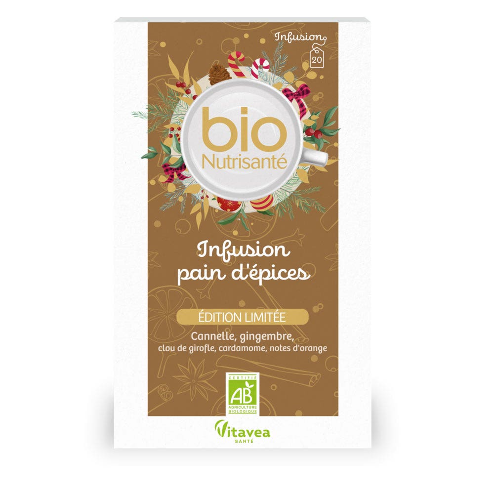 Vitavea Santé BioNutrisanté Infusion bio Pain D'épices 20 sachets