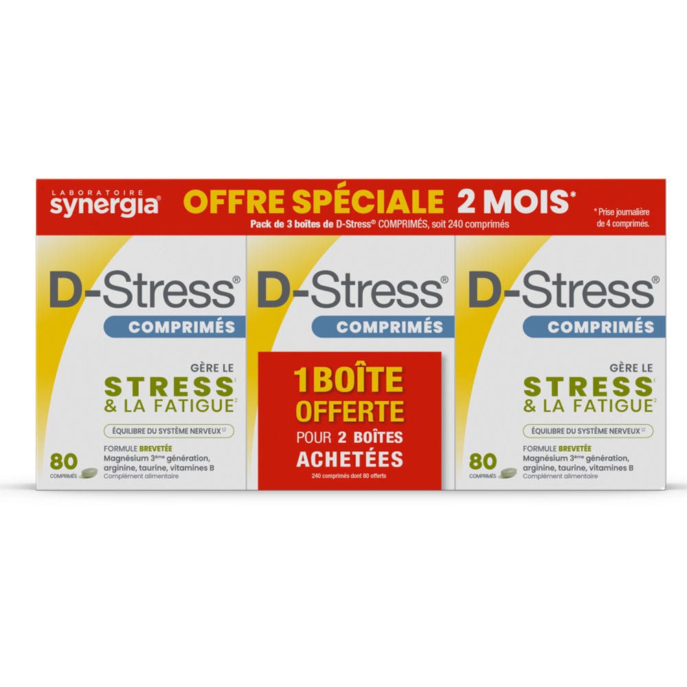Synergia D-Stress Stress et fatigue 3x80 comprimés