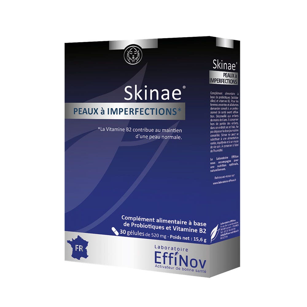 Effinov Nutrition Skinae Peaux à imperfections 30 gélules