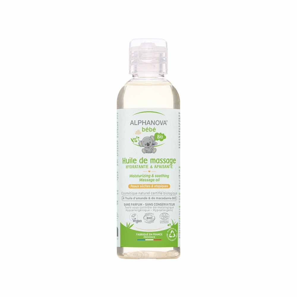 Alphanova Bébé Huile De Massage 100% Naturelle Bio 100ml