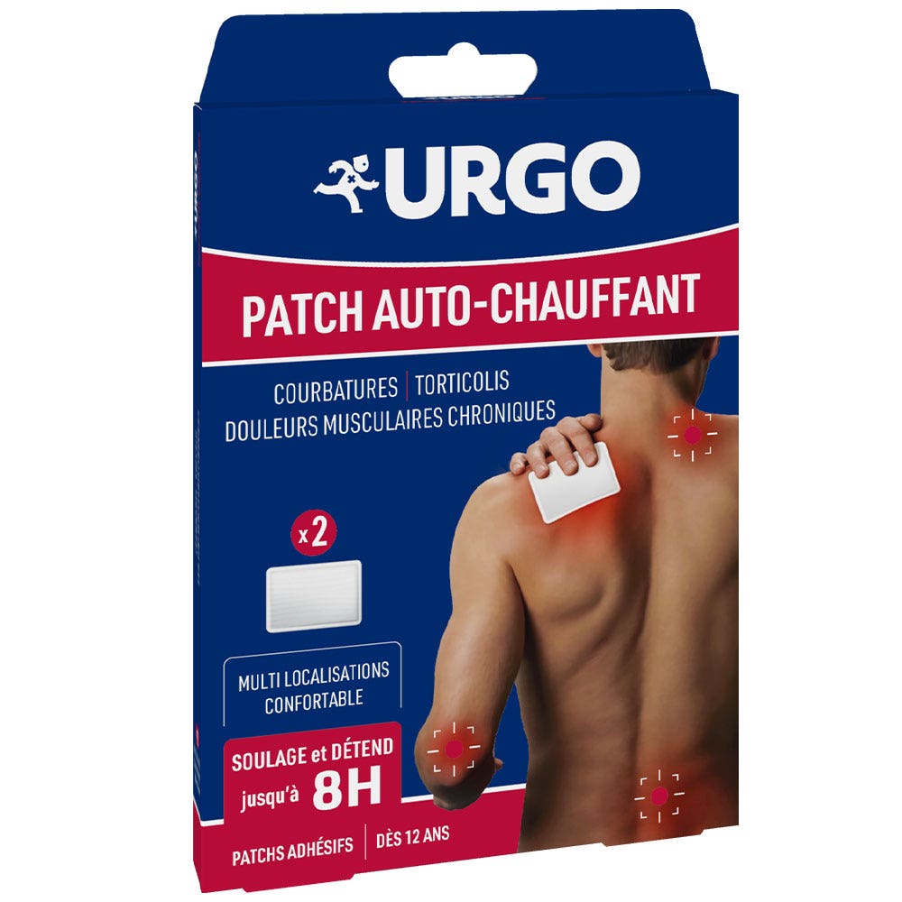 Urgo Patch Auto-Chauffant 8h x2